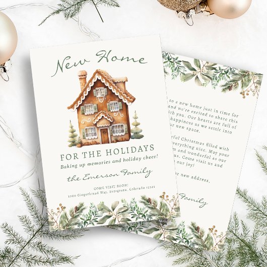 Nouvelle Maison Pour Les Fêtes Carte