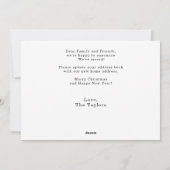 Nouvelle maison pour les fêtes Carte Faire-part (Dos)