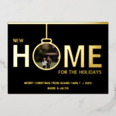 Nouvelle maison pour les Fêtes Carte photo de Noël (Recto)