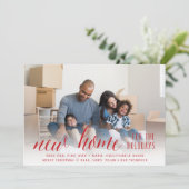 Nouvelle maison pour les jours fériés Carte de cha (Debout devant)