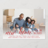 Nouvelle maison pour les jours fériés Carte de cha (Devant)