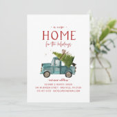 Nouvelle Maison Pour Les Vacances Faire-part En Mo (Debout devant)