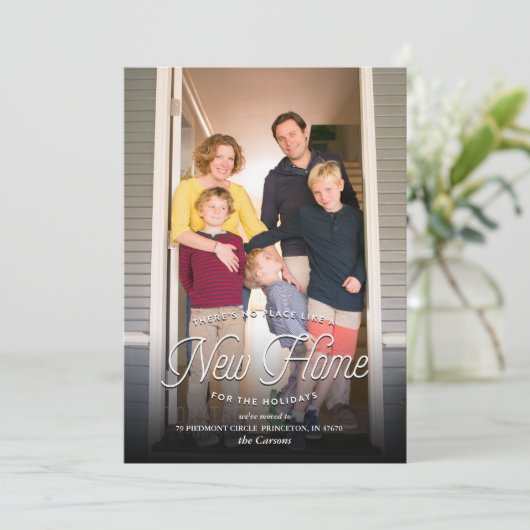 Nouvelle maison pour les vacances Faire-part mobil (Debout devant)