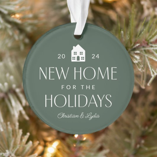 Nouvelle maison pour les vacances photo verte Noël (Arbre)