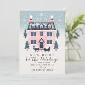 Nouvelle maison Rustique rose Pastel House Carte d (Debout devant)