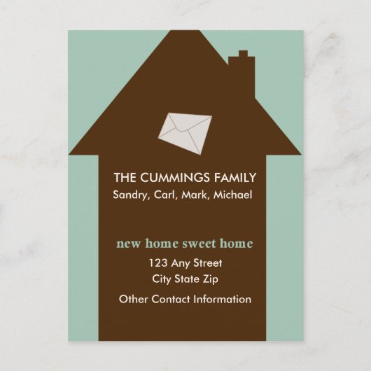 Nouvelle maison Sweet Home Carte postale (Devant)