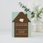 Nouvelle maison Sweet Home Carte postale (Debout devant)