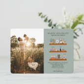 Nouvelle maison Tablettes Faire-part mobile vert P (Debout devant)