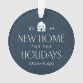 Nouvelle maison une photo marine bleu Noël (devant)