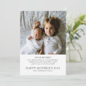 Nouvelle Maman Fête des mères Carte de vacances ph (Debout devant)