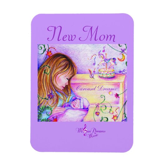 Nouvelle maman Premium Flexi Magnet (Vertical)