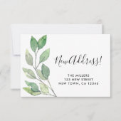 Nouvelle mini-carte de Faire-part de déplacement d (Devant)