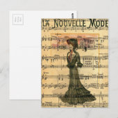 Nouvelle Mode Woman Briefkaart (Voorkant / Achterkant)