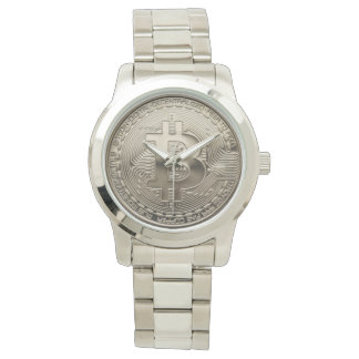 Nouvelle montre Bitcoin en acier inoxydable Survol