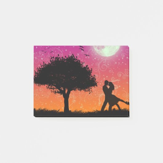Nouvelle note de post-it romantique de conception (Devant)