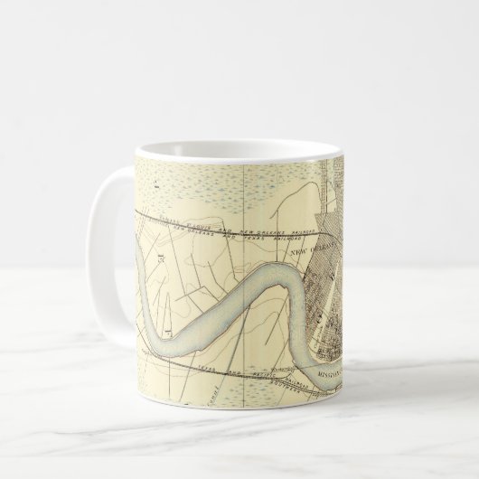 Nouvelle-Orléans 1891 Café Mug (Devant gauche)