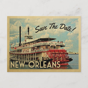 Nouvelle-Orléans Enregistrer La Date Cartes Postal