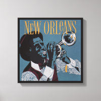 Nouvelle-Orléans Impression de toile de musique