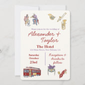 Nouvelle-Orléans LA Wedding Invitations (Devant)
