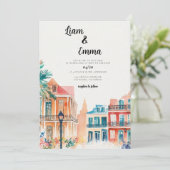 Nouvelle-Orléans Louisiane Faire-part de mariage (Debout devant)