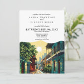 Nouvelle-Orléans Louisiane Faire-part de mariage R (Debout devant)