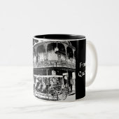 Nouvelle-Orléans noir et blanc - Mug de café (Devant droit)