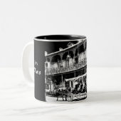 Nouvelle-Orléans noir et blanc - Mug de café (Devant gauche)