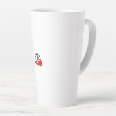 Nouvelle personnalisation Logo Texte Latte Mug (Angle droit)