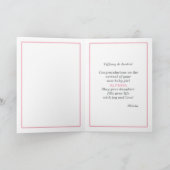 Nouvelle petite fille | Félicitations Carte de voe (Intérieur)