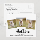 Nouvelle photo d'animal de compagnie Invitation à (Devant / Derrière)