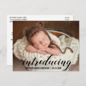 Nouvelle photo de Faire-part Coeurs Bébés (Devant / Derrière)