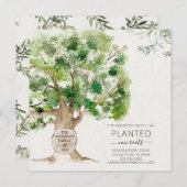 Nouvelle racine Faire-part de déplacement de chêne (Devant / Derrière)