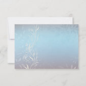 Nouvelle RSVP de mariage Bleu (Dos)