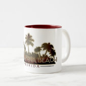 Nouvelle Smyrna Beach Floride palmier mug (Devant droit)