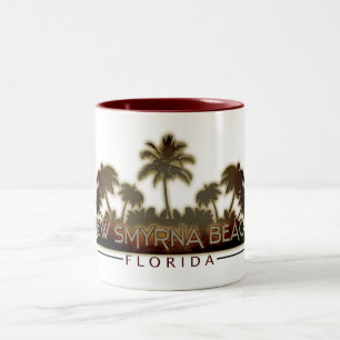 Nouvelle Smyrna Beach Floride palmier mug