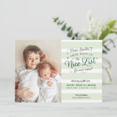 Nouvelle soeur ou frère Faire-part de naissance de (Debout devant)