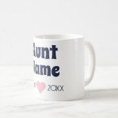 Nouvelle Tante Personnalisée Marine Établie & Mug (Devant droit)