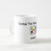 Nouvelle TASSE 11oz de PAIX de création (Devant gauche)