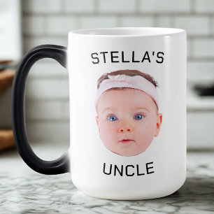 Nouvelle Tasse Cadeau Oncle, Personnalisé Baby Fac