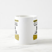 Nouvelle tasse de café de conducteur de précaution (Centre)