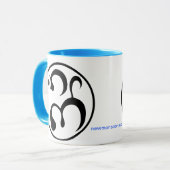 Nouvelle tasse de logo de mousson (Devant gauche)