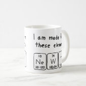Nouvelle tasse de nom de table périodique (Devant droit)
