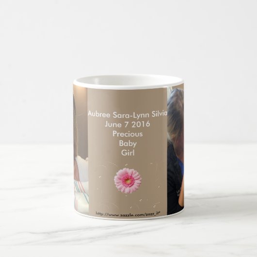 Nouvelle tasse faite sur commande de photo de bébé (Centre)