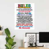 Nouvelle version affiche de l'enseignant de l'écol (Bureau à domicile)