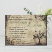 Nouvelle vie Vintage Mariage Invitation (Debout devant)