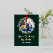 Nouvelle Wreath FOIL Juste Déplacé Carte postale V (Debout devant)