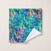 Nouvelle-Zélande Abalone Paua Shell Motif 1 (Gant de toilette)