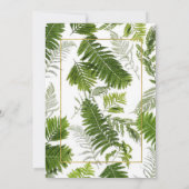 Nouvelle-Zélande Fern Faire-part de mariage (Dos)