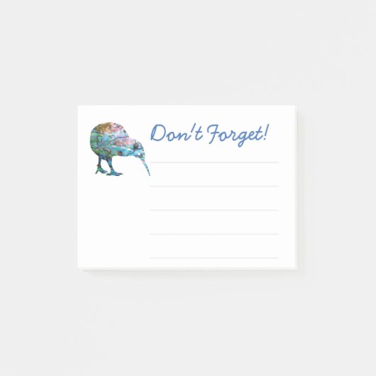 NOUVELLE-ZÉLANDE KIWI PAUA NOTES POST-IT (Devant)