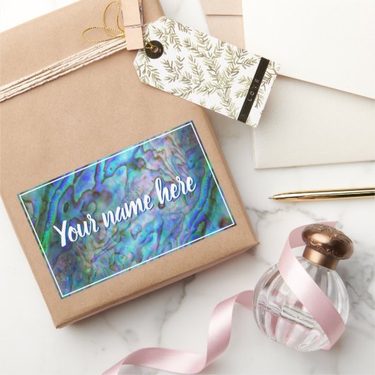 NOUVELLE ZÉLANDE KIWI PAUA STICKER PERSONNALISABLE (Cadeaux)